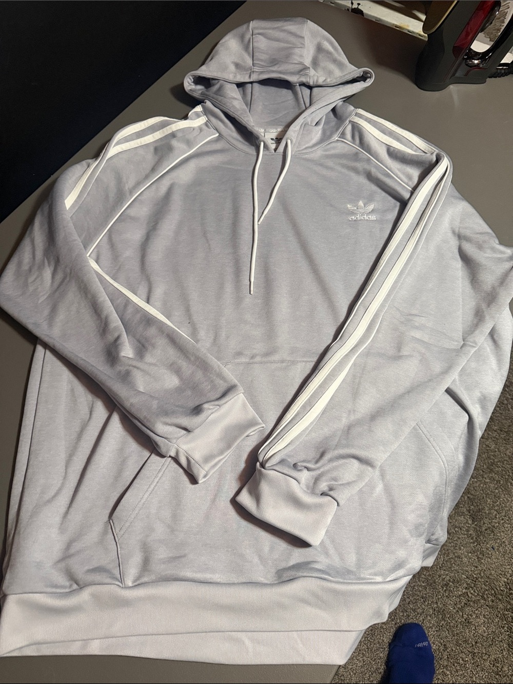 Adidas Originals Pullover Hoodie Sleek Material mens size XXL